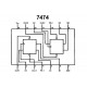 TTL-LOGIC IC FF 7474 HCT-FAMILY DIP14