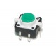 KEY SWITCH N.O. 12x12mm with GREEN LED