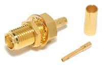 SMA-CONNECTOR FEMALE CRIMP FOR RG316/174 CABLE