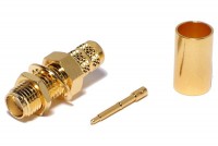 SMA-CONNECTOR Reverse FEMALE CRIMP FOR HFX CABLE