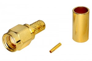 SMA-CONNECTOR Reverse MALE CRIMP FOR RG58 CABLE