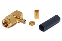 SMA-CONNECTOR Reverse MALE CRIMP ELBOW FOR RG316/174 CABLE