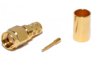 SMA-CONNECTOR MALE CRIMP FOR HFX CABLE