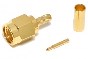 SMA-CONNECTOR MALE CRIMP FOR RG316/174 CABLE