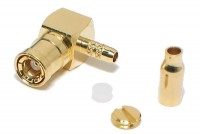 SMB FEMALE CRIMP ANGLE FOR RG178 CABLE