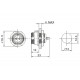 PANEL MOUNT SOCKET FEMALE 3-PIN IP68