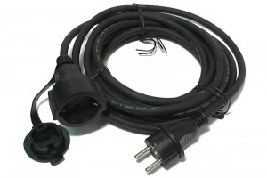 MAINS EXTENSION CORD FOR OUTDOOR USE 5m