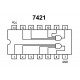 TTL-LOGIIKKAPIIRI AND 7421 LS-PERHE DIP14
