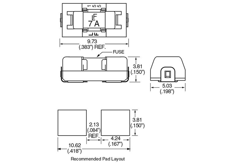 FUSE HOLDER SMD 2410 - PARTCO verkkokauppa