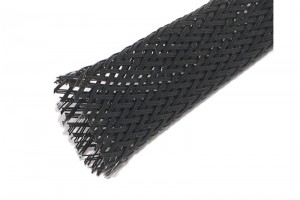 POLYESTER BRAIDED SLEEVE Ø10-18mm BLACK