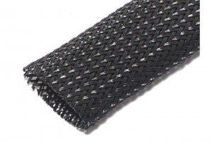 POLYESTER BRAIDED SLEEVE Ø15-25mm BLACK