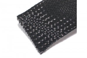 POLYESTER BRAIDED SLEEVE Ø30-40mm BLACK