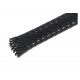 POLYESTER BRAIDED SLEEVE Ø6-12mm BLACK