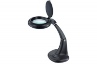 TABLE-TOP MAGNIFIER LAMP 3+12 DIOP black