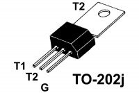 TRIAC 4A 400V 10mA TO202