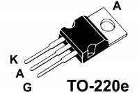 THYRISTOR 25A 800V 40/50mA TO220