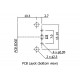 USB A SOCKET ANGLED PCB