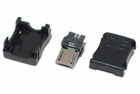 USB microB MALE 5-PIN SOLDERABLE WIRE CONNECTOR
