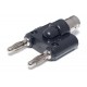 ADAPTER 4mm BANANA 2x MALE / BNC FEMALE