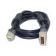 DVI-D/HDMI SINGLE LINK VÄLIKAAPELI 1m