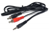 2x RCA MALE / 3,5mm STEREO-PLUG CABLE 1,5m