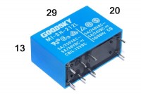 PCB RELAY DPDT 5A 12VDC