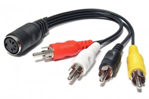 ADAPTER DIN5 FEMALE / RCA 4x MALE