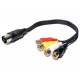 ADAPTER DIN5 MALE / RCA 4x FEMALE