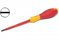 1000V INSULATED SCREWDRIVER SLOTTED TIP 4,0mm 100/208mm