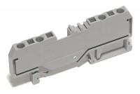 Wago DIN-RAIL 4-CONDUCTOR BLOCK 4x 2,5mm2 (grey)