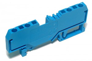 Wago DIN-RAIL 4-CONDUCTOR BLOCK 4x 2,5mm2 (blue)