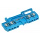 Wago DIN-RAIL 4-CONDUCTOR BLOCK 4x 2,5mm2 (blue)