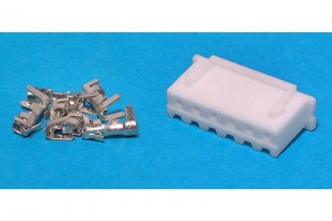 JST XH-CONNECTOR 6-POLE (pins incl.)