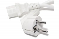 POWER CORD WHITE 2m