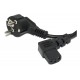 POWER CORD ANGLE BLACK 2m