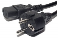 POWER CORD STREIGHT BLACK 1,8m