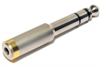 ADAPTER JACK STEREO 3,5mm / PLUG STEREO 6,3mm METAL