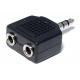 ADAPTER 2x JACK STEREO 3,5mm / PLUG STEREO 3,5mm
