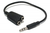 ADAPTER 2x JACK STEREO 3,5mm / PLUG STEREO 3,5mm WIRED