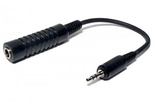 ADAPTERI JAKKI STEREO 6,3mm / PLUGI STEREO 3,5mm JOHDOLLA