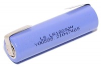 18650-KOON 3,6V 2150mAh LITIUM-KENNO JUOTOSLIPOILLA