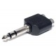 ADAPTER PLUG STEREO 6,3mm / 2x RCA FEMALE