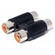 ADAPTER 2x RCA FEMALE / 2x FEMALE (DUAL)