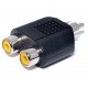 ADAPTER 2x RCA FEMALE / RCA MALE