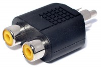 ADAPTER 2x RCA FEMALE / RCA MALE