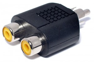 ADAPTER 2x RCA FEMALE / RCA MALE