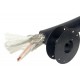 MICROPHONE CABLE 2x 0,35mm2 BLACK 100m roll