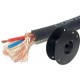 MICROPHONE CABLE 2x 0,50mm2 BLACK 100m roll