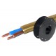 MAINS ELECTRIC CABLE 2x 0,75mm2 GOLDEN 100m roll