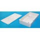WHITE PLASTIC BOX 22x56x110mm - open